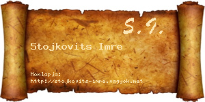 Stojkovits Imre névjegykártya